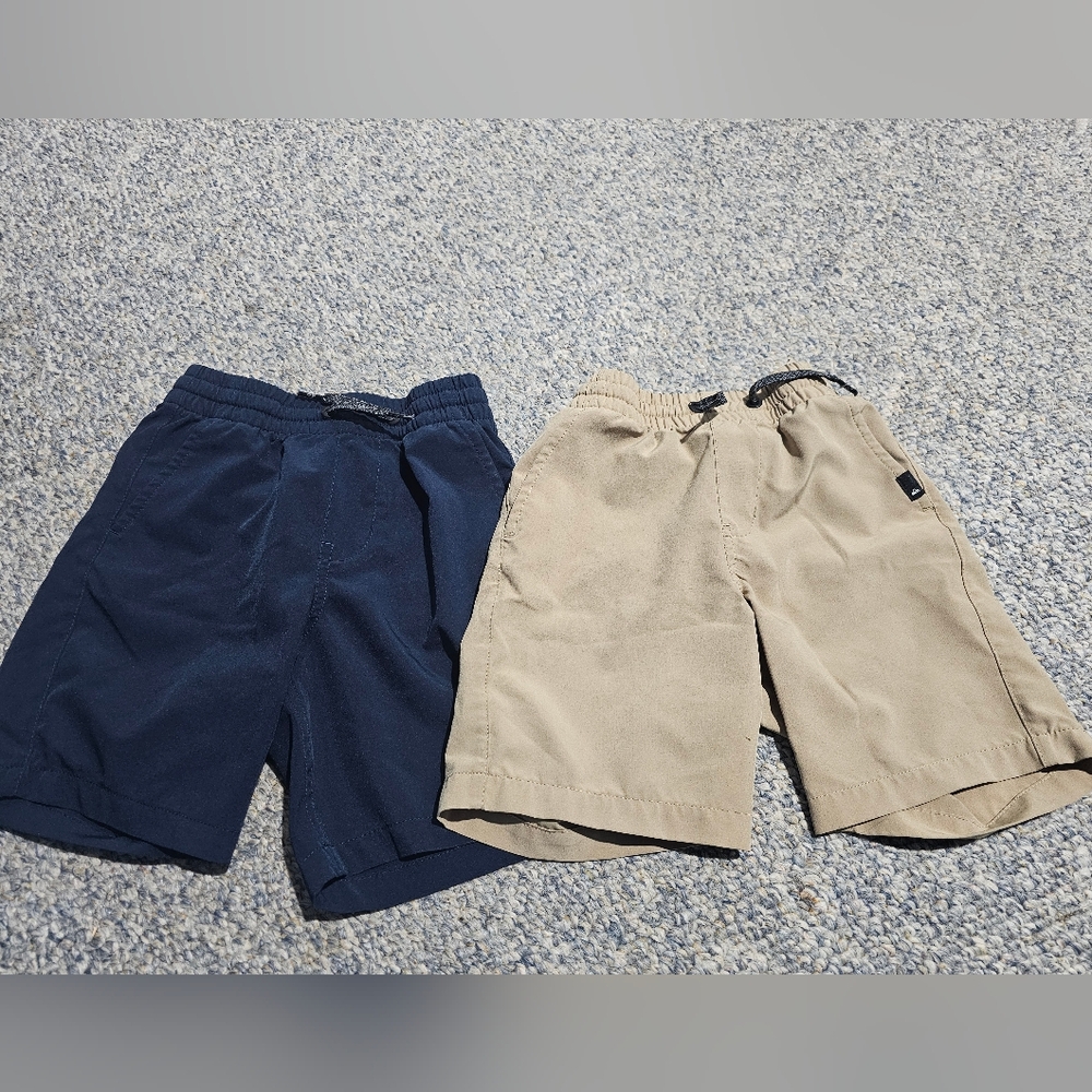 Quiksilver Kids Navy and Tan Shorts